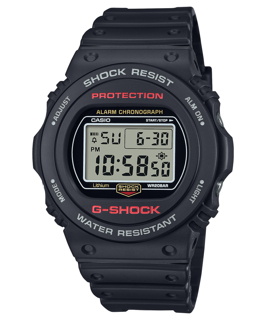  [Pin Miễn Phí Trọn Đời] DW-5750UE-1DR - Đồng hồ G-Shock Nam - Tem Vàng Chống Giả 