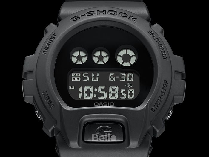 DW-6900BBA-1 - Đồng hồ Casio G-Shock chính hãng - Ba chỉ báo mặt số riêng biệt.