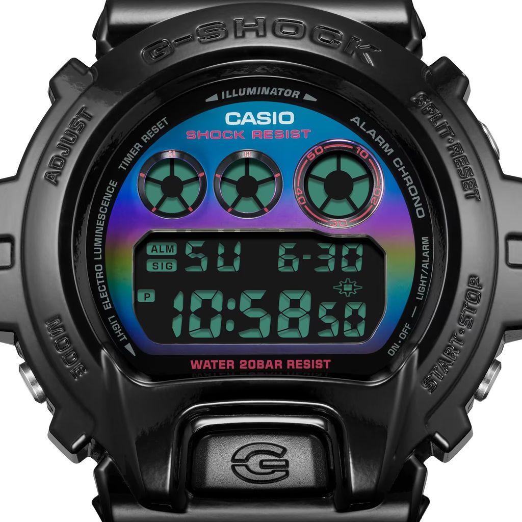  [Pin Miễn Phí Trọn Đời] DW-6900RGB-1DR - Đồng hồ G-Shock Nam - Tem Vàng Chống Giả 