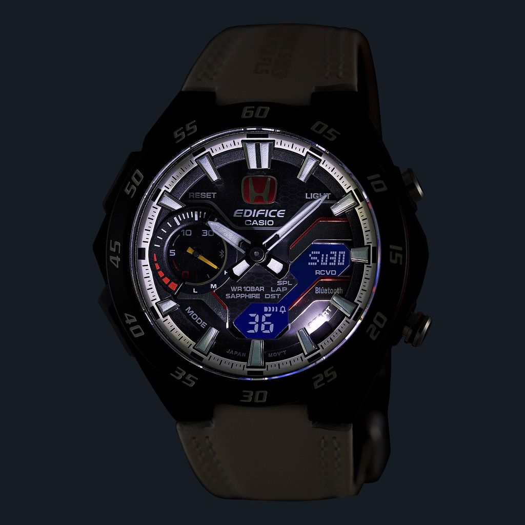  [Uy Tín Từ 2009] ECB-2200HTR-1A - Đồng hồ Casio Edifice - Tem Vàng Chống Giả 