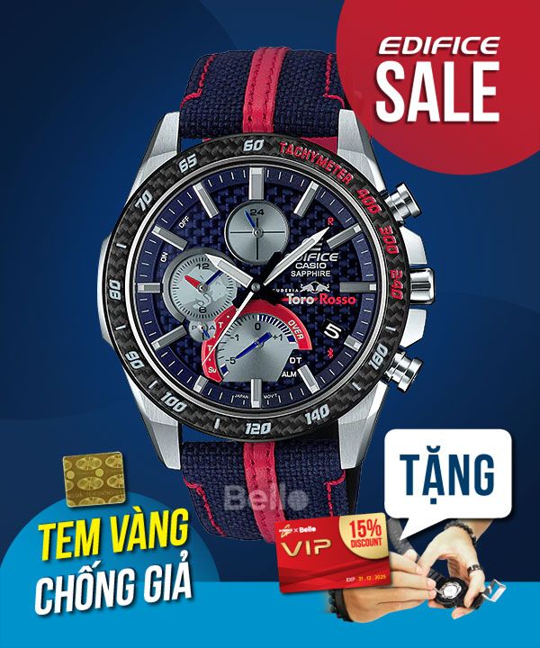 EQB-1000TR-2A - Đồng hồ Casio Edifice mặt kính Saphia, kết nối Bluetooth