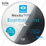  Đa Tròng Trung Cấp Đổi Màu Essilor Essentials Active Gen 8 Xám Khói 