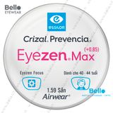  Tròng Kính Chống Mỏi Essilor Eyezen Max (+0.85) Crizal Prevencia cho người 40 đến 44 tuổi 