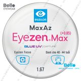  Tròng Kính Chống Mỏi Essilor Eyezen Max (+0.85) BlueUV Capture cho người 40 đến 44 tuổi 