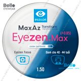  Tròng Kính Chống Mỏi Đổi Màu Essilor Eyezen Max Gen 8 Xanh Biển cho người 40 đến 44 tuổi 