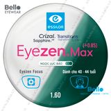  Tròng Kính Chống Mỏi Đổi Màu Essilor Eyezen Max Gen 8 Ngọc Lục Bảo cho người 40 đến 44 tuổi 