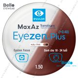  Tròng Kính Chống Mỏi Đổi Màu Essilor Eyezen Plus Gen 8 Nâu Trà cho người 18 đến 34 tuổi 