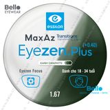  Tròng Kính Chống Mỏi Đổi Màu Essilor Eyezen Plus Gen 8 Xanh Lá cho người 18 đến 34 tuổi 