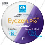  Tròng Kính Chống Mỏi Đổi Màu Essilor Eyezen Pro Gen 8 Thạch Anh Tím cho người 35 đến 39 tuổi 