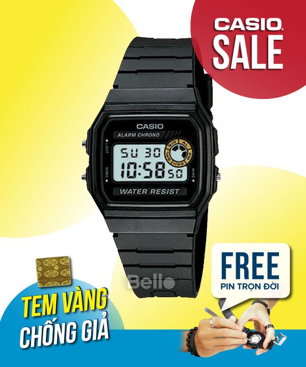 Đồng hồ Casio Nam F-94WA-8 chính hãng, giá rẻ, Thay Pin Trọn Đời
