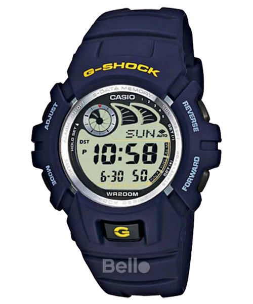 G-2900F-2V- Đồng hồ Casio G-Shock chính hãng - Bộ lưu dữ liệu, tuổi thọ pin 10 năm.