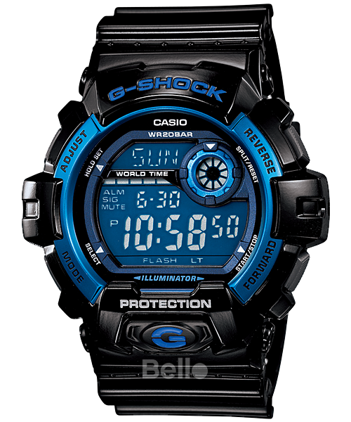 G-8900A-1- Đồng hồ Casio G-Shock chính hãng - Thiết kế mặt đồng hồ mới và đường gờ bằng nhôm đem đến vẻ tinh tế thời trang.