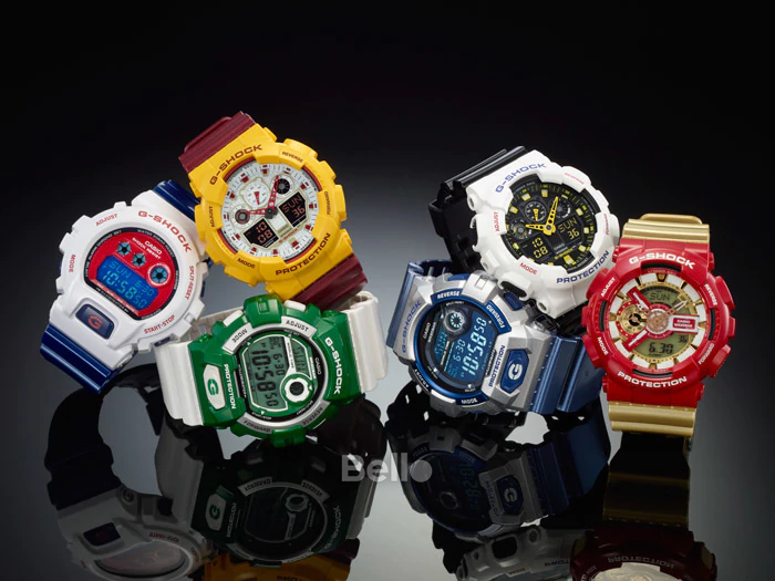 GA-110CS-4A - Đồng hồ Casio G-Shock chính hãng - Thiết kế màu sắc giống các anh hùng truyện tranh.