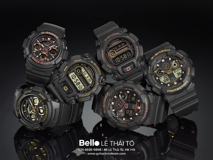 AW-591GBX-1A9 - Đồng hồ Casio G-Shock chính hãng - Được tạo điểm nhất bằng màu vàng