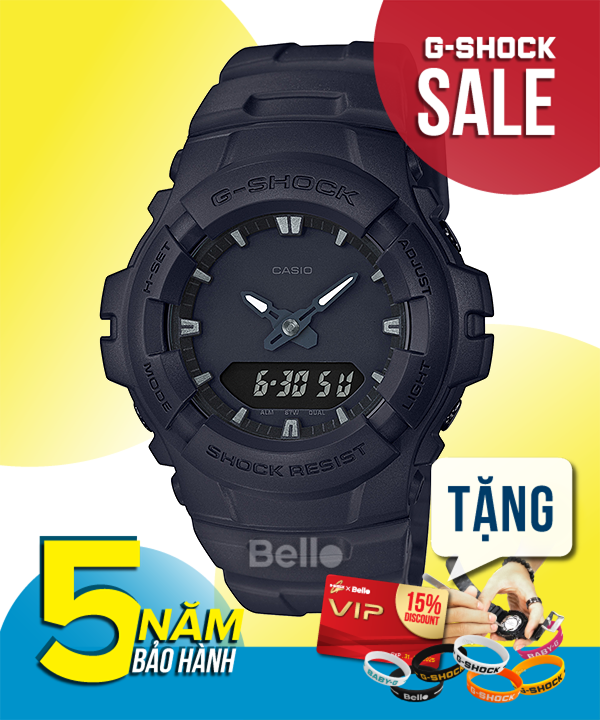  [Pin Miễn Phí Trọn Đời] G-100BB-1A - Đồng hồ G-Shock Nam - Tem Vàng Chống Giả 