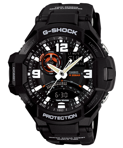  [Pin Miễn Phí Trọn Đời] GA-1000-1A - Đồng hồ G-Shock Nam - Tem Vàng Chống Giả 