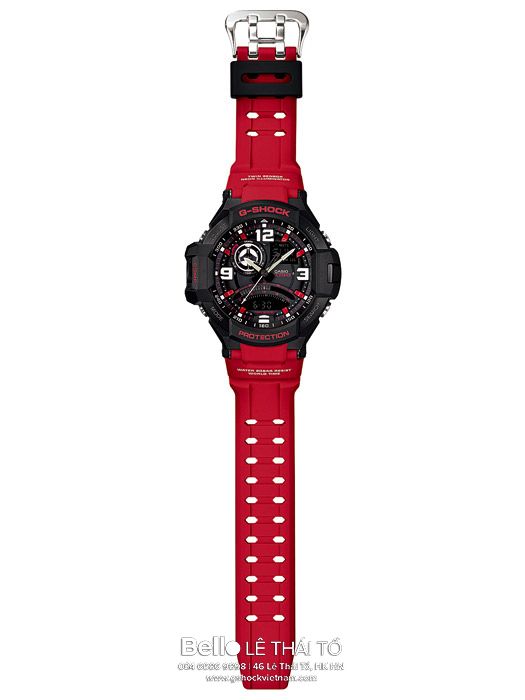 GA-1000-4B - Đồng hồ Casio G-Shock chính hãng - La bàn điện tử, nhiệt kế, bộ nhớ phương vị.