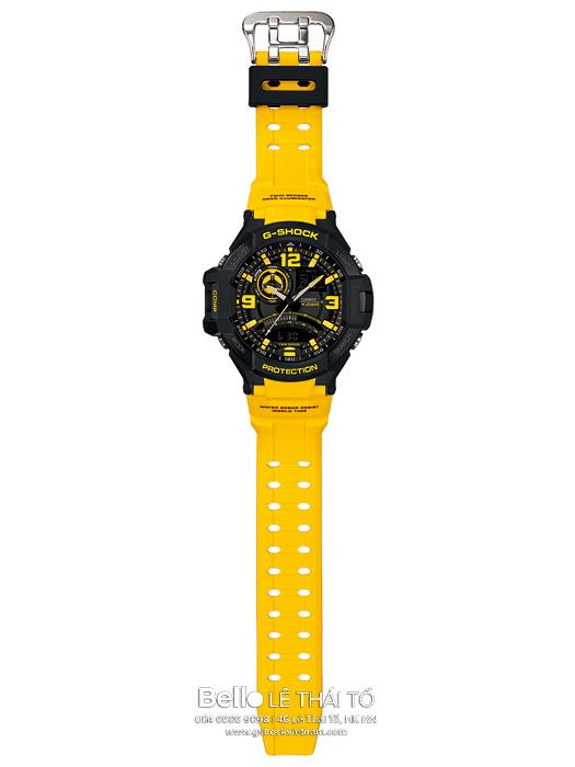GA-1000-9B - Đồng hồ Casio G-Shock chính hãng - La bàn điện tử, nhiệt kế, bộ nhớ phương vị.