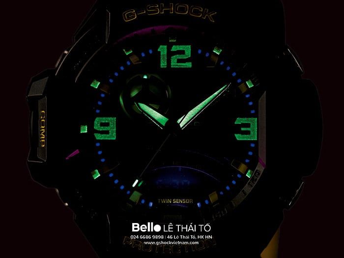  [Pin Miễn Phí Trọn Đời] GA-1000-4B - Đồng hồ G-Shock Nam - Tem Vàng Chống Giả 