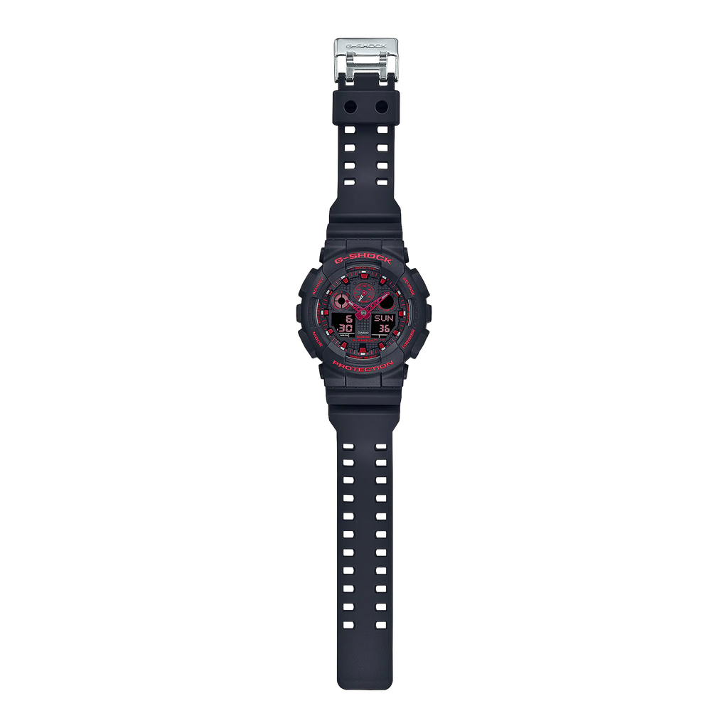  [Pin Miễn Phí Trọn Đời] GA-100BNR-1ADR - Đồng hồ G-Shock Nam - Tem Vàng Chống Giả 