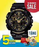  [Pin Miễn Phí Trọn Đời] GA-100CF-1A9 - Đồng hồ G-Shock Nam - Tem Vàng Chống Giả 