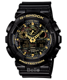  [Pin Miễn Phí Trọn Đời] GA-100CF-1A9 - Đồng hồ G-Shock Nam - Tem Vàng Chống Giả 