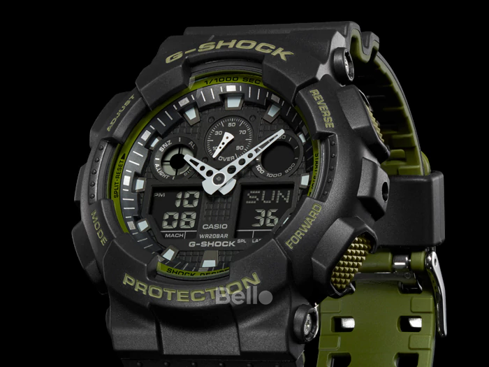GA-100L-1A - Đồng hồ Casio G-Shock chính hãng - Dây 2 lớp
