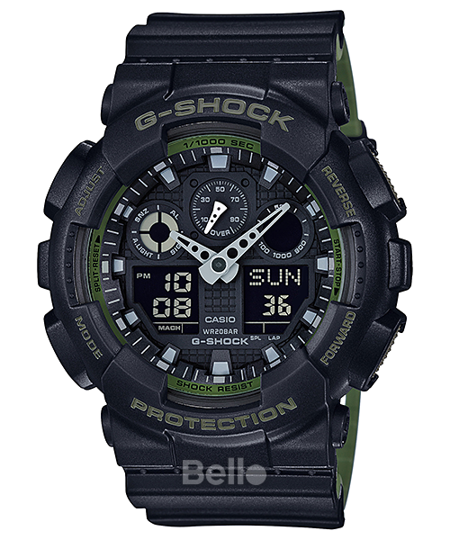 GA-100L-1A - Đồng hồ Casio G-Shock chính hãng - Dây 2 lớp