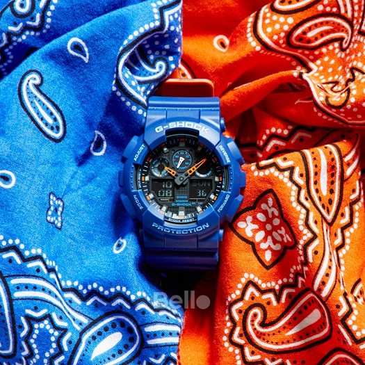 GA-100L-2A - Đồng hồ Casio G-Shock chính hãng - Dây 2 lớp