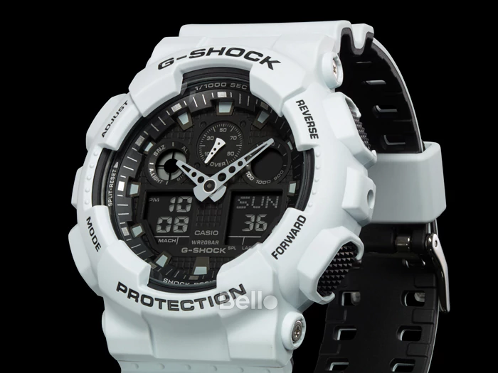 GA-100L-7A - Đồng hồ Casio G-Shock chính hãng - Dây 2 lớp