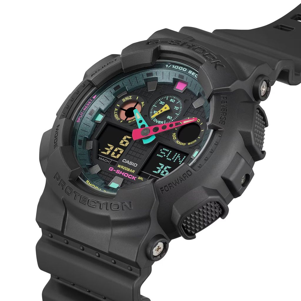  [Pin Miễn Phí Trọn Đời] GA-100MF-1ADR - Đồng hồ G-Shock Nam - Tem Vàng Chống Giả 