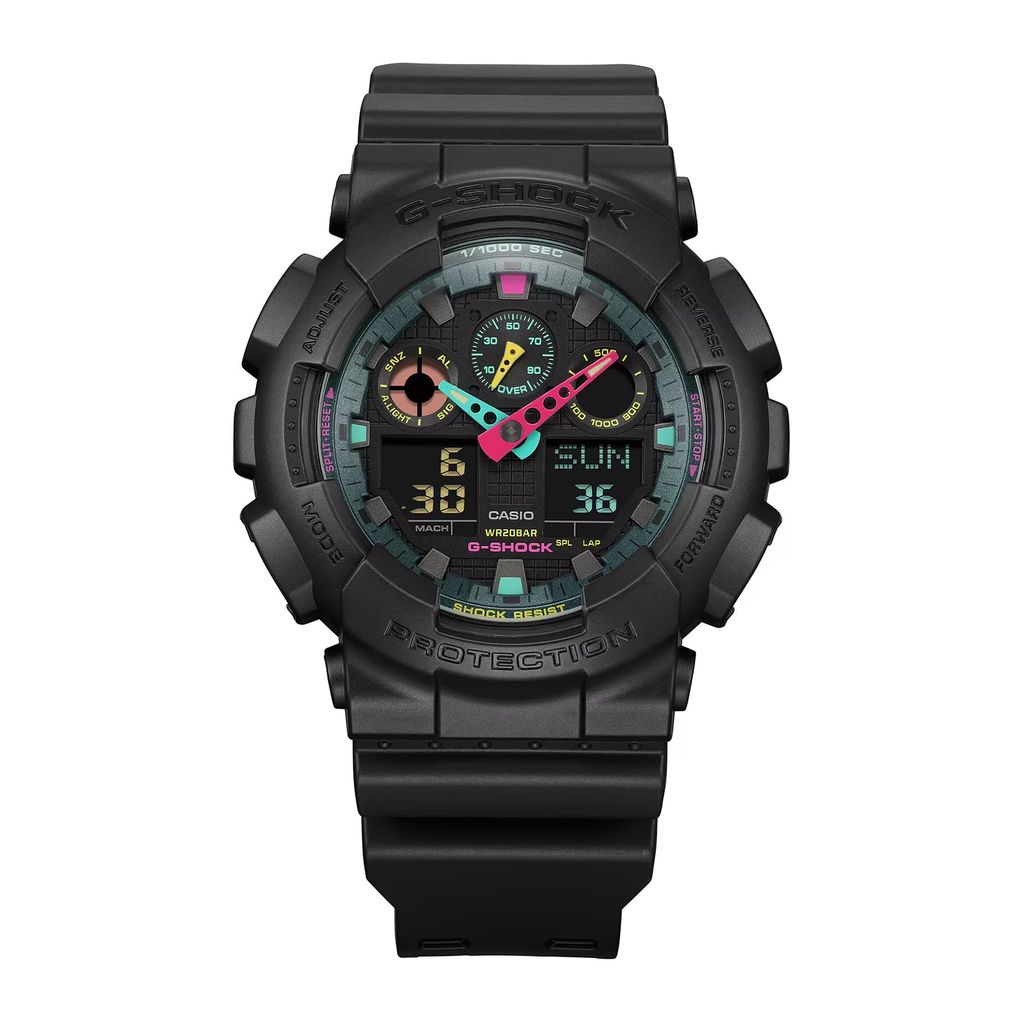  [Pin Miễn Phí Trọn Đời] GA-100MF-1ADR - Đồng hồ G-Shock Nam - Tem Vàng Chống Giả 