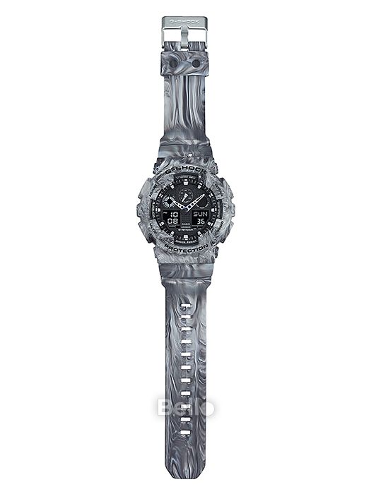 GA-100MM-8A - Đồng hồ Casio G-Shock chính hãng - Họa tiết cẩm thạch