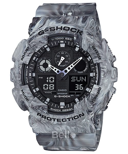 GA-100MM-8A - Đồng hồ Casio G-Shock chính hãng - Họa tiết cẩm thạch