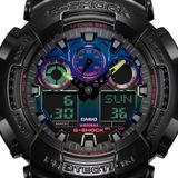  [Pin Miễn Phí Trọn Đời] GA-100RGB-1ADR - Đồng hồ G-Shock Nam - Tem Vàng Chống Giả 