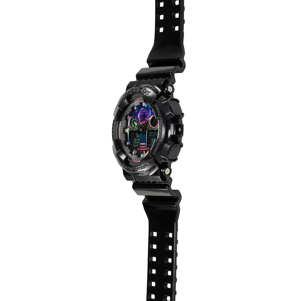  [Pin Miễn Phí Trọn Đời] GA-100RGB-1ADR - Đồng hồ G-Shock Nam - Tem Vàng Chống Giả 