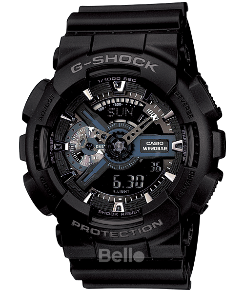  [Pin Miễn Phí Trọn Đời] GA-110-1B - Đồng hồ G-Shock Nam - Tem Vàng Chống Giả 