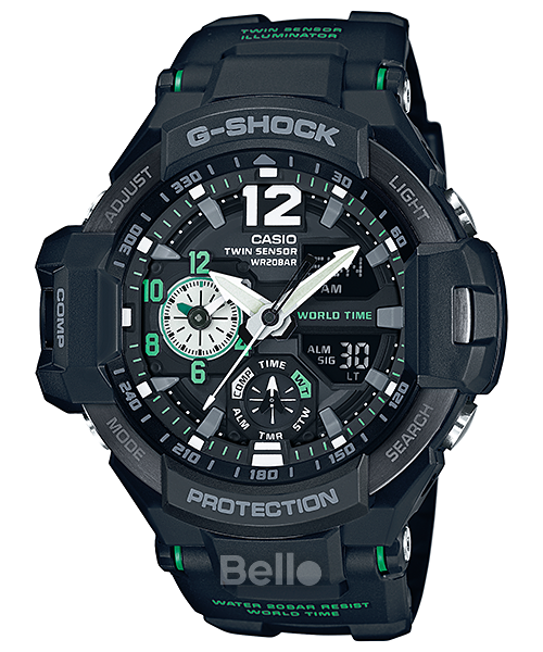 GA-1100-1A3 - Đồng hồ Casio G-Shock chính hãng - Tông màu trung tính dễ kết hợp quần áo