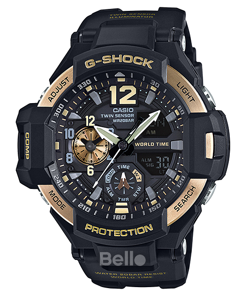 GA-1100-9G - Đồng hồ Casio G-Shock chính hãng - Cảm biến đo nhiệt độ
