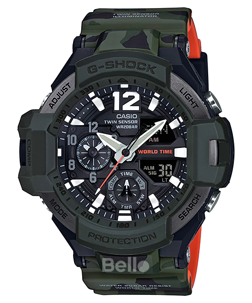 GA-1100SC-3A - Đồng hồ Casio G-Shock chính hãng - MASTER in Olive Drab