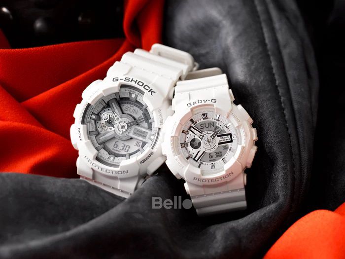 GA-110C-7A Baby-G BA-110-7A3 - Đồng hồ Casio G-Shock chính hãng - Dây trắng, mặt đồng hồ trắng
