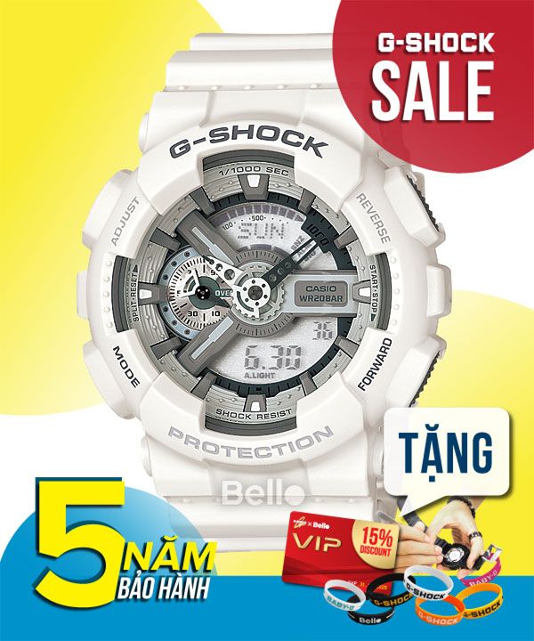 GA-110C-7A - Đồng hồ Casio G-Shock chính hãng - Dây nhám