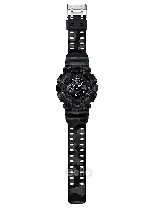GA-110CM-1A - Đồng hồ Casio G-Shock chính hãng - Họa tiết ngụy trang phổ biến nhiều màu sắc đa dạng.