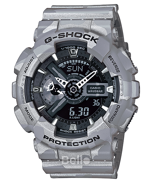 GA-110CM-8A - Đồng hồ Casio G-Shock chính hãng - Họa tiết ngụy trang phổ biến nhiều màu sắc đa dạng.