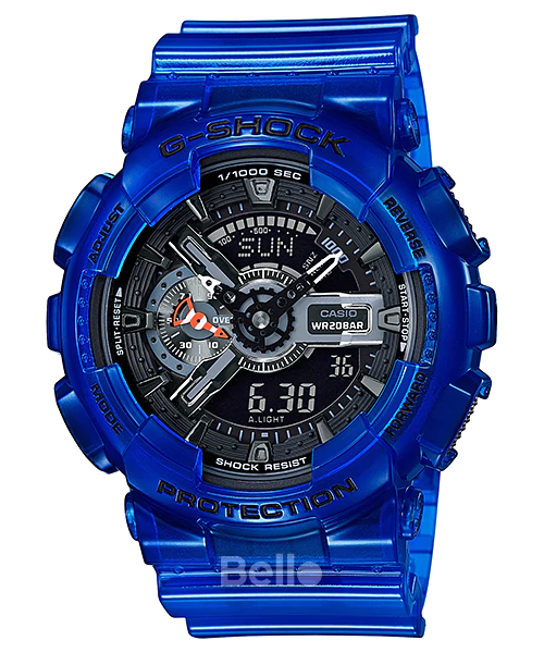 GA-110CR-2A - Đồng hồ Casio G-Shock chính hãng - Màu xanh nước biển trong mờ