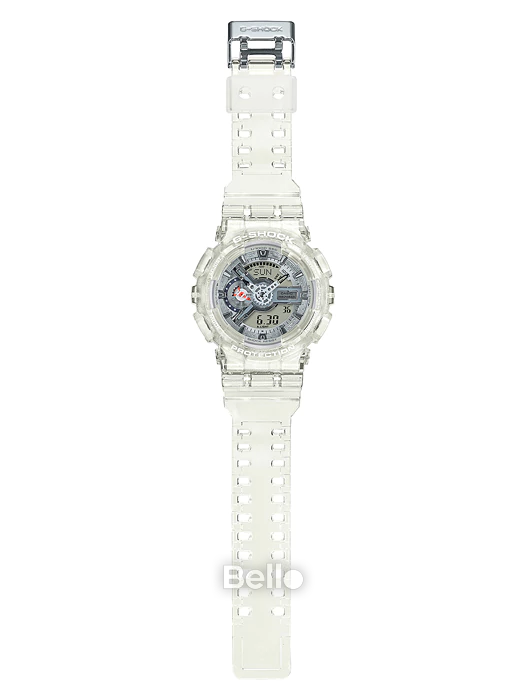GA-110CR-7A - Đồng hồ Casio G-Shock chính hãng Màu trắng san hô trong suốt