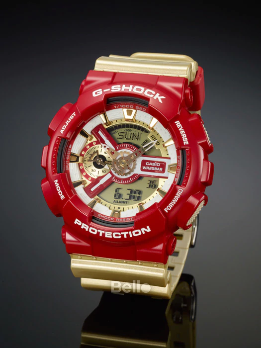 GA-110CS-4A - Đồng hồ Casio G-Shock chính hãng - Thiết kế màu sắc giống các anh hùng truyện tranh.