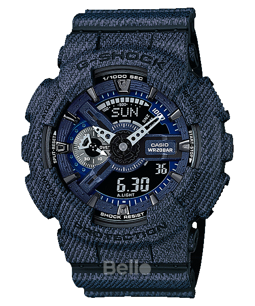 GA-110DC-1A - Đồng hồ Casio G-Shock chính hãng - Họa tiết jeans trẻ trung, cá tính.