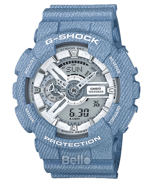 GA-110DC-2A7 - Đồng hồ Casio G-Shock chính hãng - Họa tiết jeans trẻ trung, cá tính.
