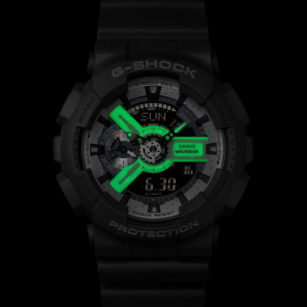  [Pin Miễn Phí Trọn Đời] GA-110HD-8ADR - Đồng hồ G-Shock Nam - Tem Vàng Chống Giả 